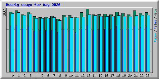 Hourly usage for May 2026