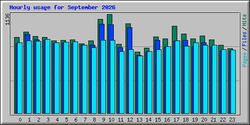Hourly usage for September 2026